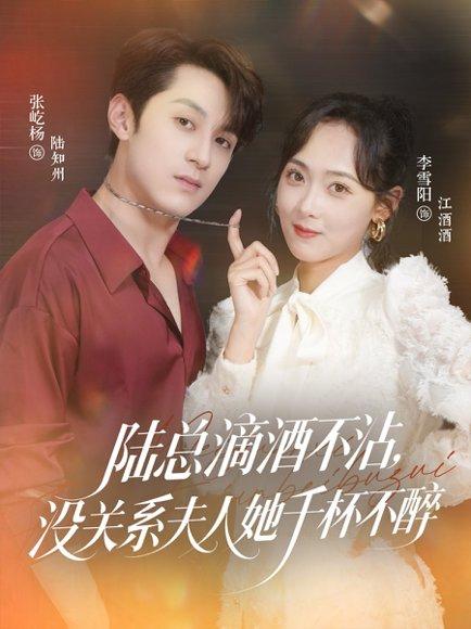 《陆总滴酒不沾,没关系夫人她千杯不醉(46集)张屹杨&李雪阳》短剧封面