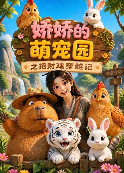 《娇娇的萌宠园之招财鸡穿越记(52集)(百度网盘)》短剧封面