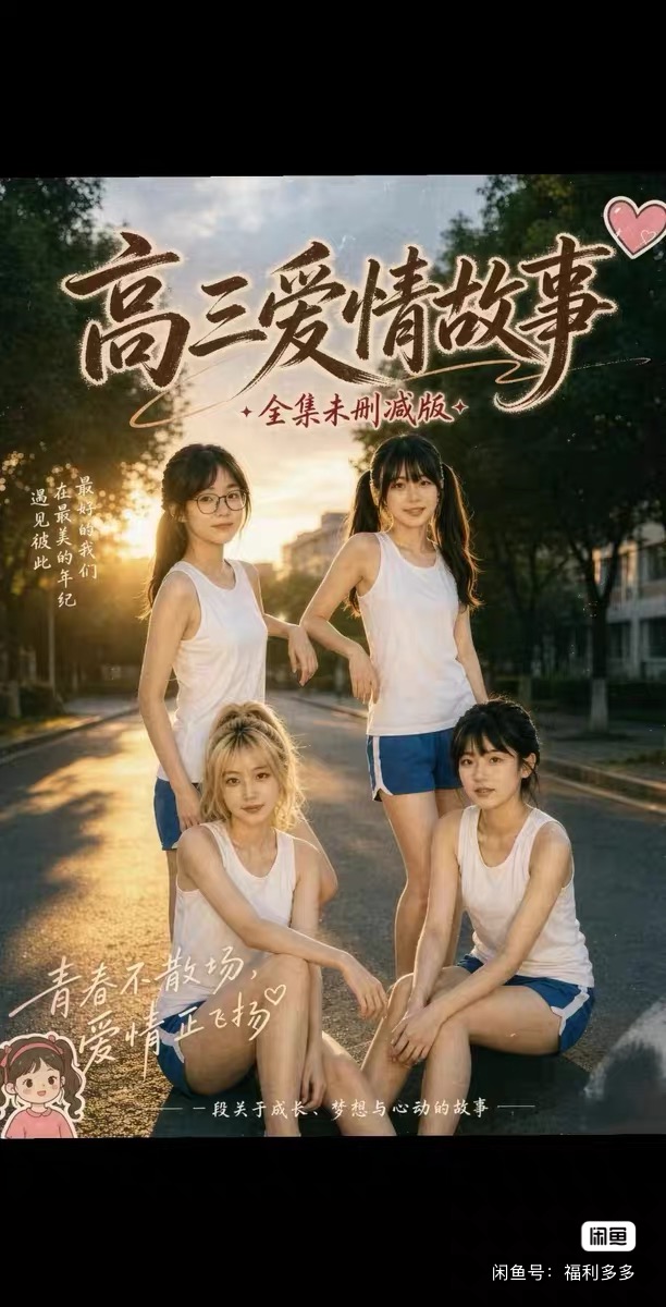 《AI擦边短剧:高三爱情故事(迅雷网盘)》短剧封面
