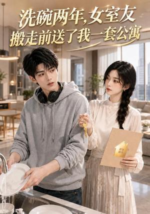 《洗碗两年,女室友搬走前送了我一套公寓(60集)(夸克网盘)》短剧封面