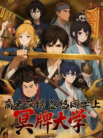 《高考落榜,忽悠同学上冥牌大学 (54集) 动漫》短剧封面