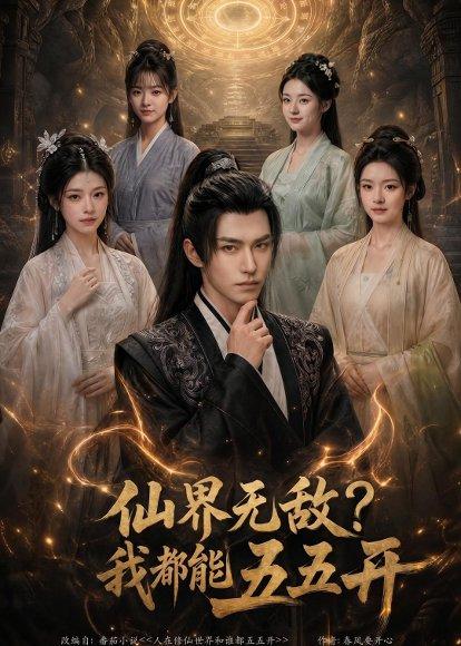 《仙界无敌？我都能五五开（72集）Ai短剧（百度网盘）》短剧封面
