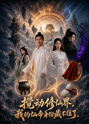 《搅动修仙界，我的仙帝身份藏不住了（79集）AI短剧（夸克网盘）》短剧封面