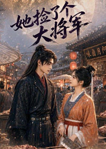 《她捡了个大将军（40集）（百度网盘）》短剧封面