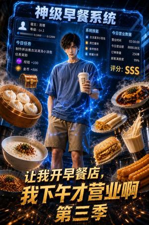 《让我开早餐店,我下午才营业啊第三季(81集)(夸克网盘)》短剧封面