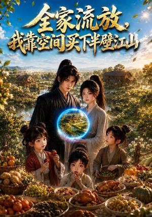 《全家流放,我靠空间买下半壁江山(70集)(夸克网盘)》短剧封面