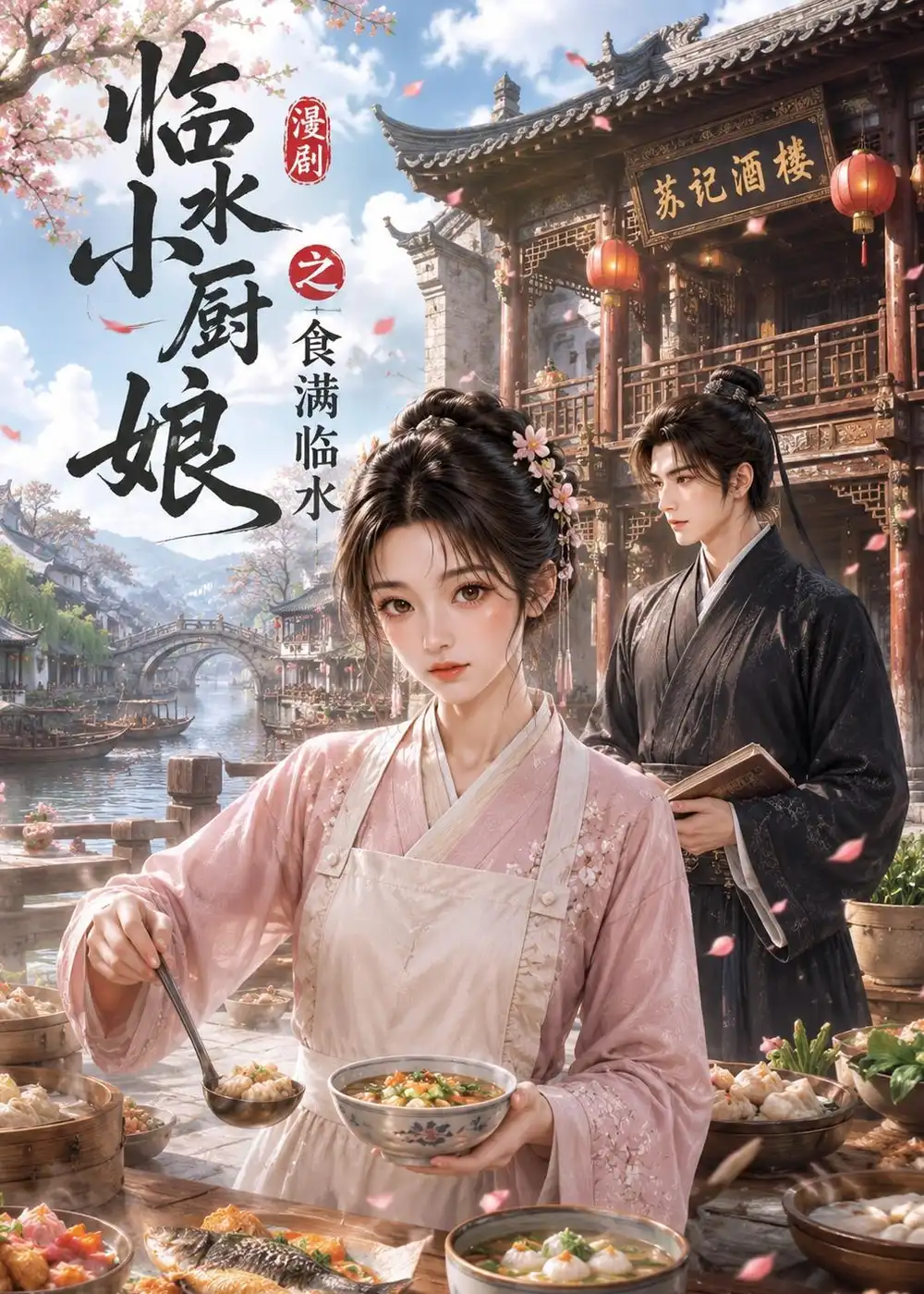 临水小厨娘之食满临水 《临水小厨娘之食满临水》短剧封面