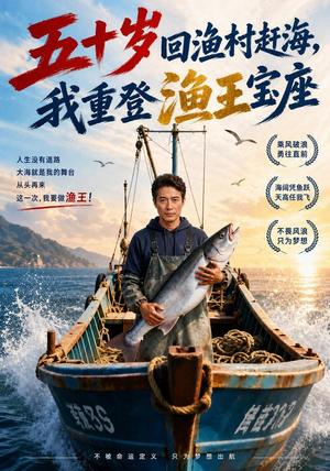 《五十岁回渔村赶海,我重登渔王宝座(61集)(夸克网盘)》短剧封面