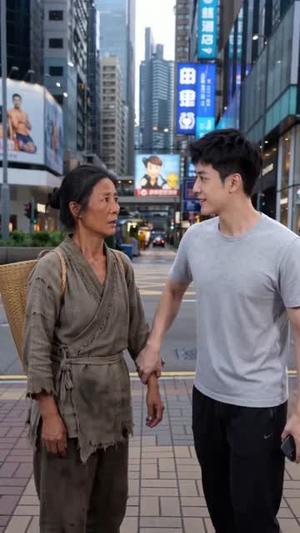 《两界跑龙套，老太我养活了全家（80集）（夸克网盘）》短剧封面