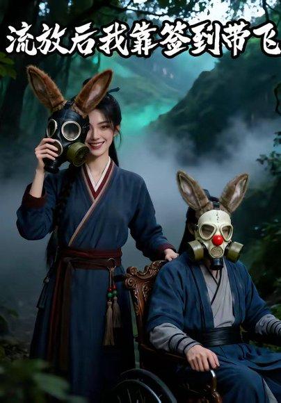 《流放后我靠签到带飞(88集)(百度网盘)》短剧封面