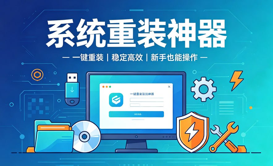 系统重装神器,无需U盘+小白傻瓜式操作封面