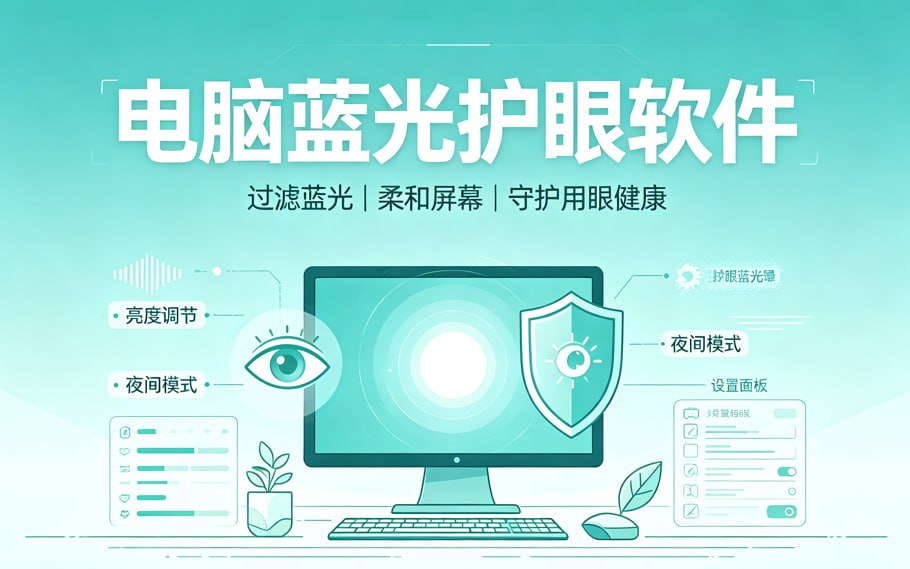 免费电脑蓝光护眼软件,宠物提醒+防疲劳护眼封面