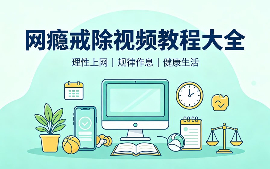 网瘾戒除视频教程大全,青少年沉迷网络管理技巧封面